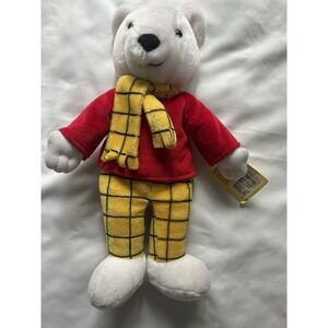 Rare/Vintage 14.5 Inch Plush/Soft Rupert Bear Doll Licensed By Abbey Home Ente..